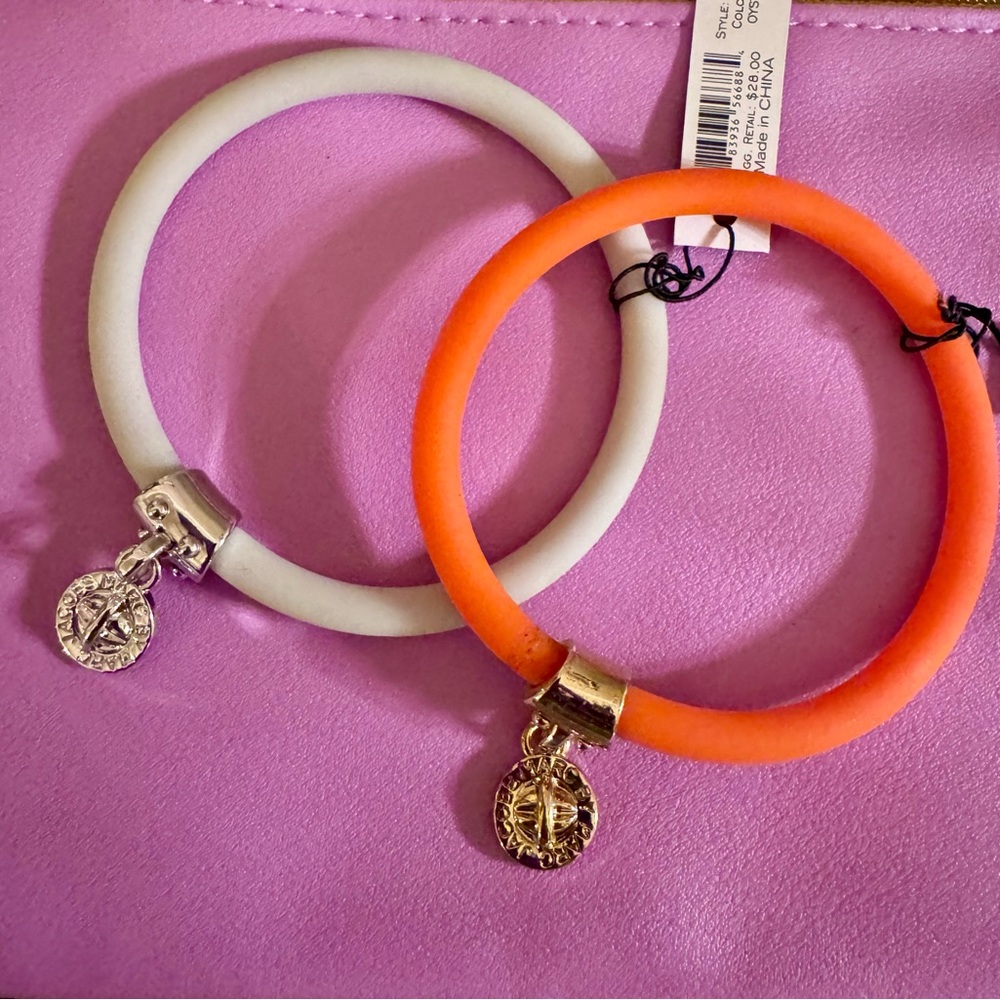 **SALE**Marc Jacob’s Orange and Oyster White Charm Bracelets-NWT